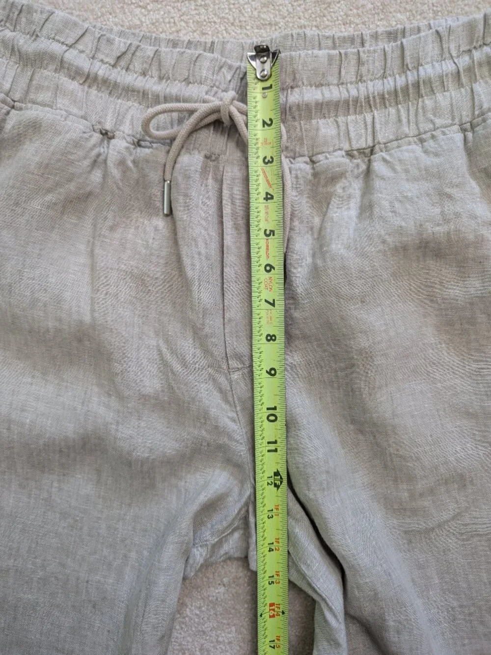 Quince 100% European Linen Wide Leg Pants – Flax (Size Large / 28" Inseam) - Picture 5 of 8